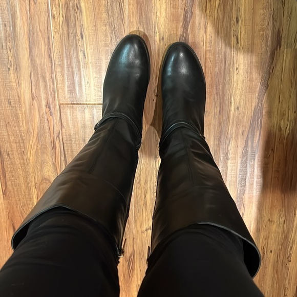 Bandolino Coloradee Black Leather Harness Riding Boots 10 Classic Equestrian - Picture 8 of 9